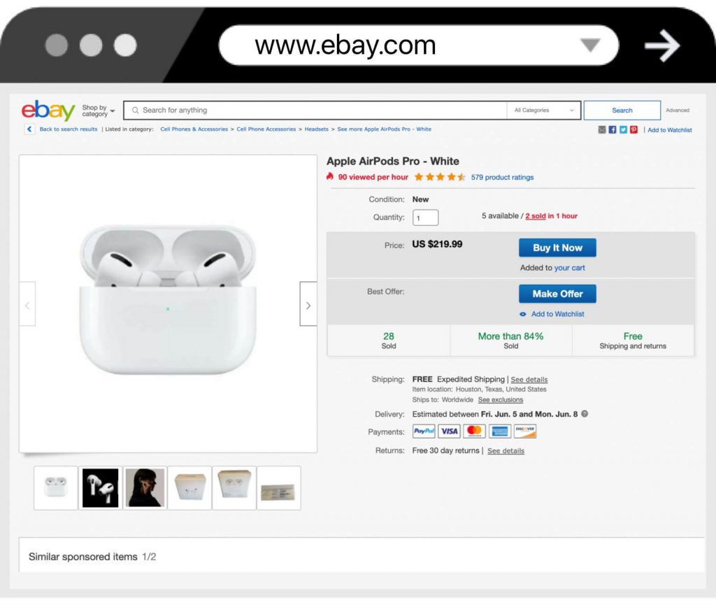 Shop airpods from Ebay