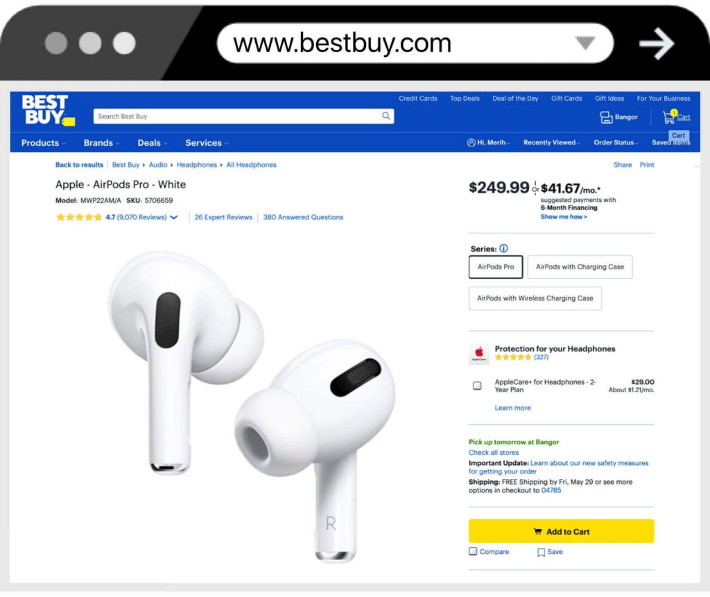 shop from Best buy and check out