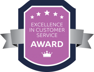 Excellence in customer service award