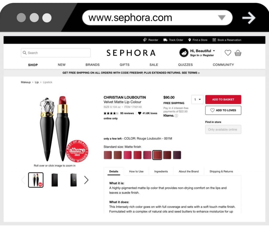Shop from Sephora